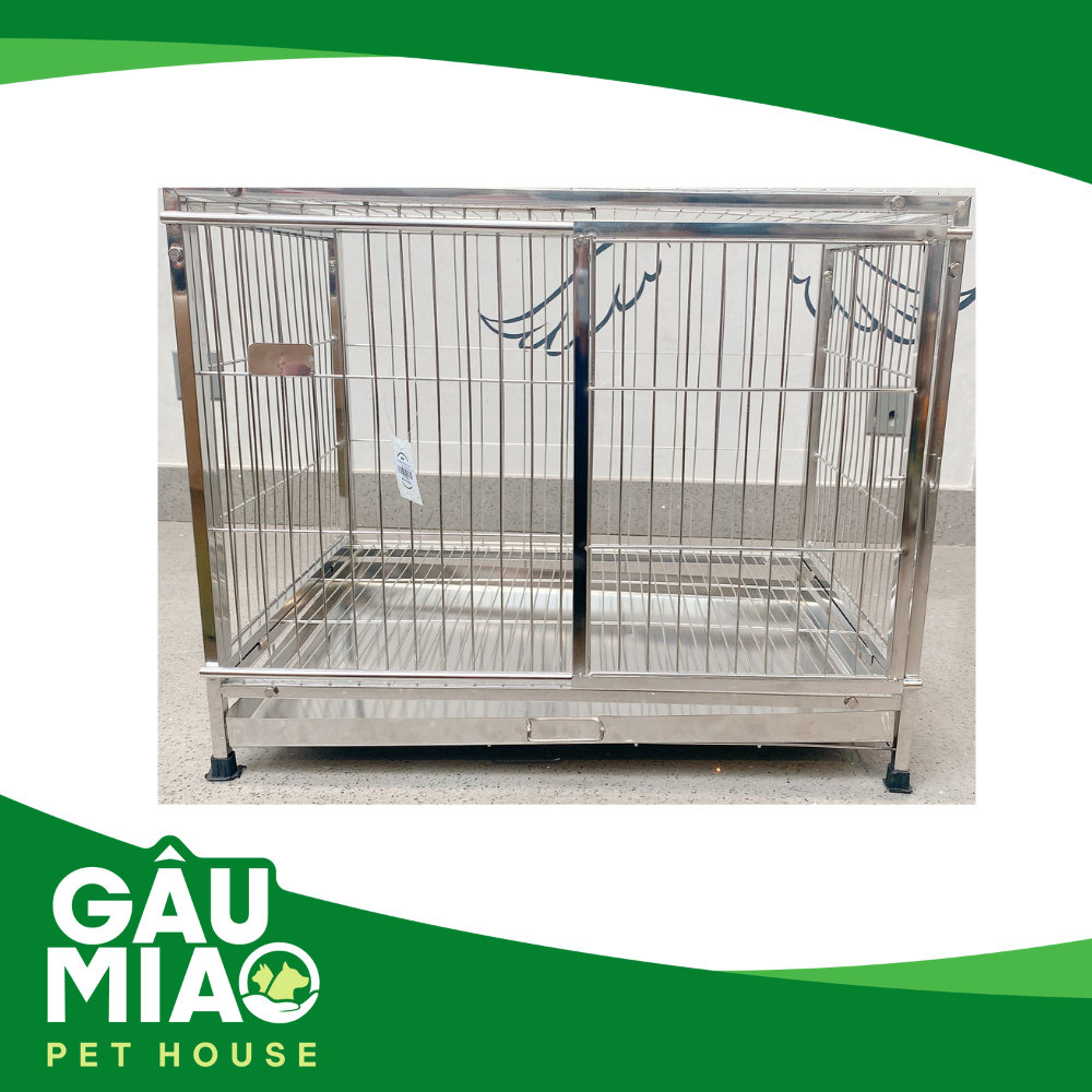 Chuồng khung inox, nan lưới  SLC-s.M_60*46.5*49.5cm