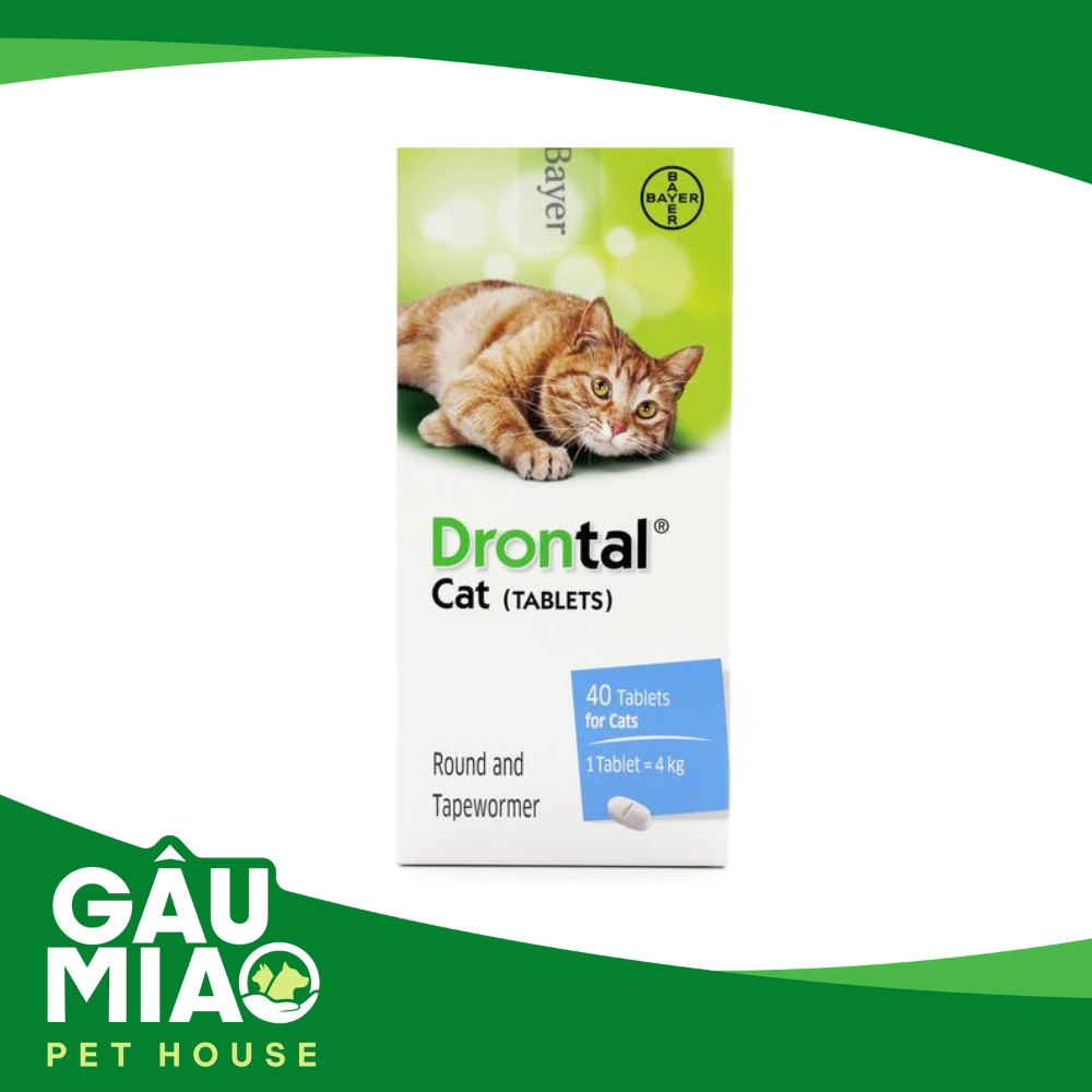 Drontal Cat - Thuốc tẩy giun cho mèo-1 viên