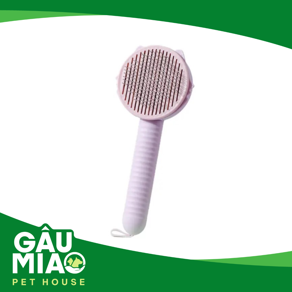 Lược kim bấm nút - Tròn có dây treo