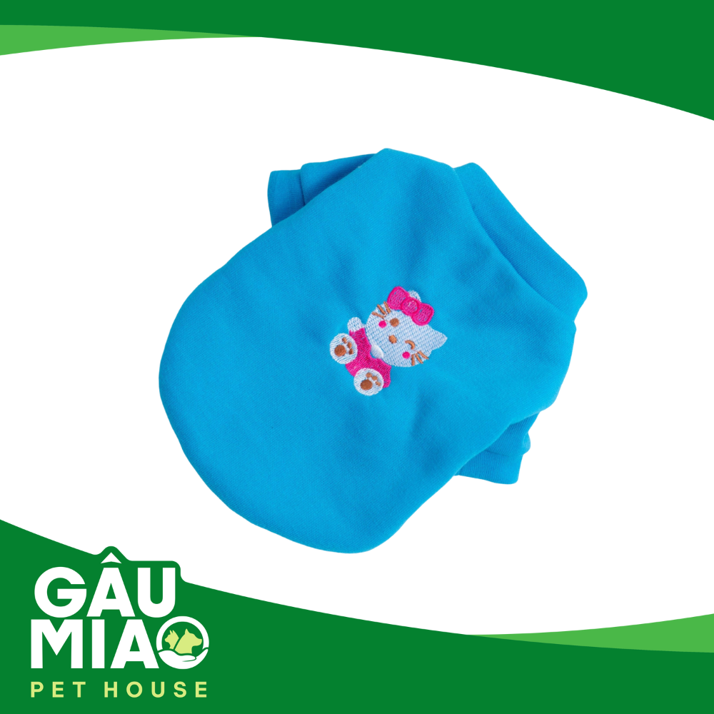 Áo nỉ có tay hình thú thêu