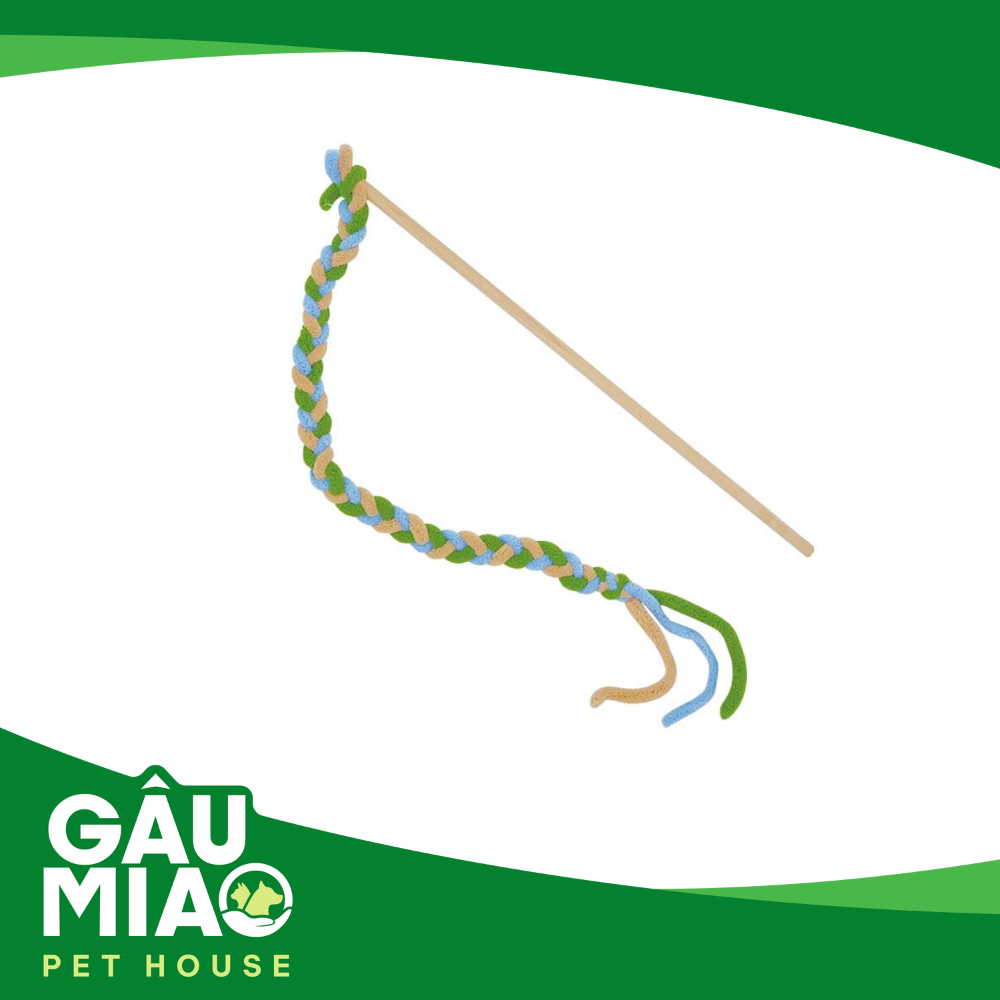 CattyMan-Đồ chơi Cần câu len nhung cho mèo