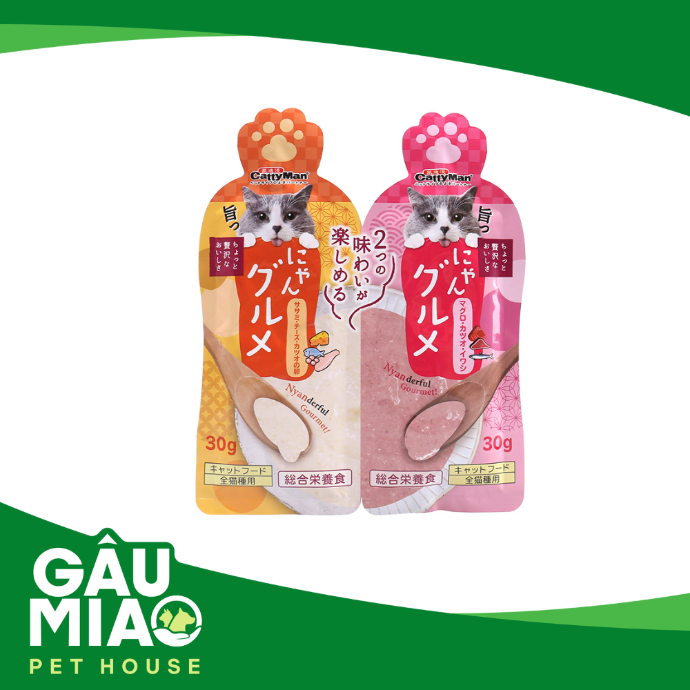 CattyMan-Súp thưởng mix vị cho mèo 2 gói 30g