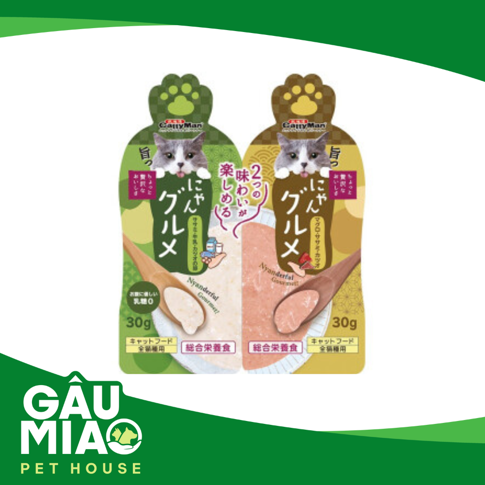 CattyMan-Súp thưởng mix vị cho mèo 2 gói 30g