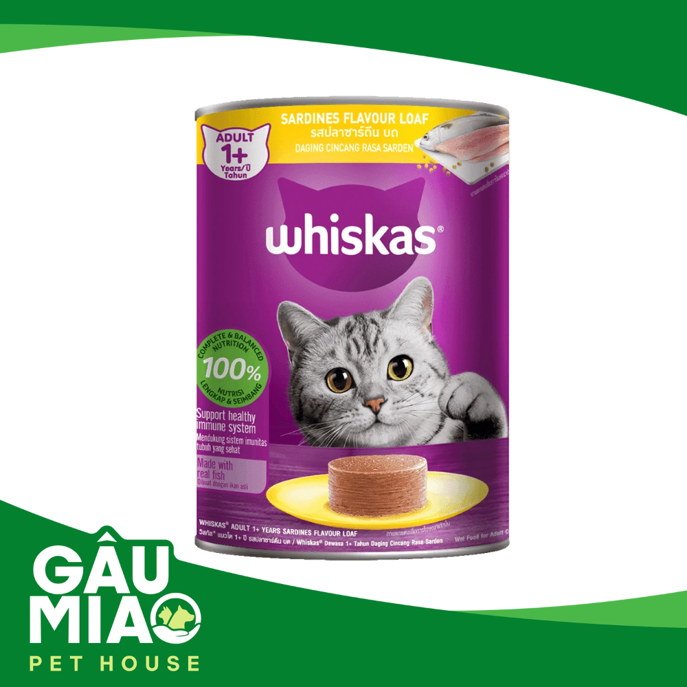 Whiskas adult 1+ years Sardines Flavour Loaf 400g