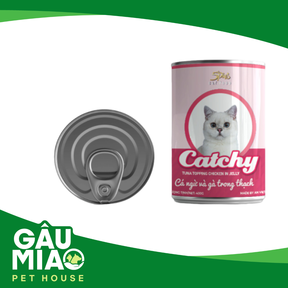 5Plus Catchy pate cho mèo trưởng thành 400g