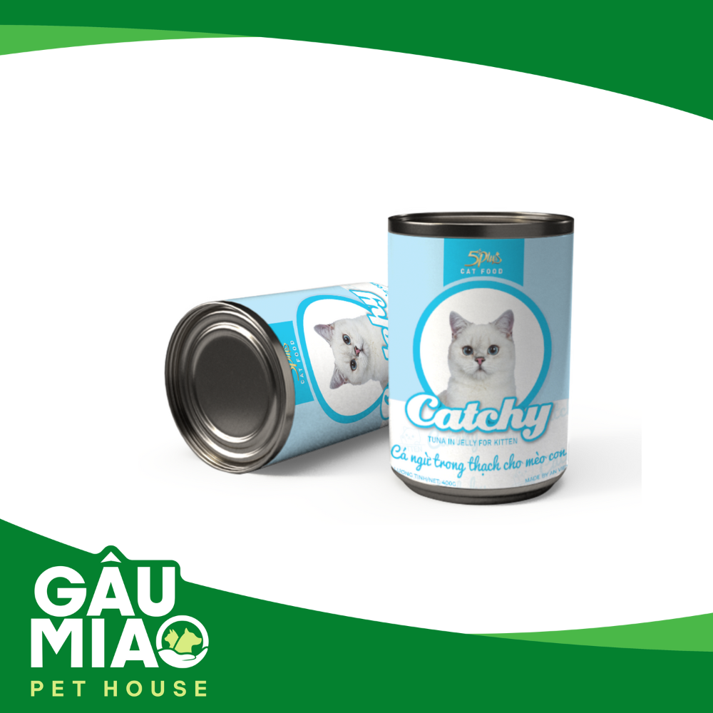 5Plus Catchy pate cho mèo con 4-12 tháng 400g