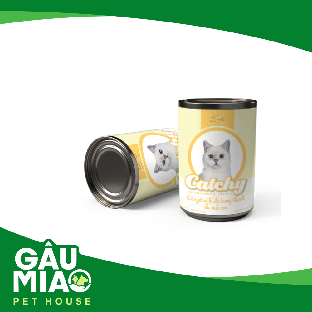 5Plus Catchy pate cho mèo con 4-12 tháng 400g