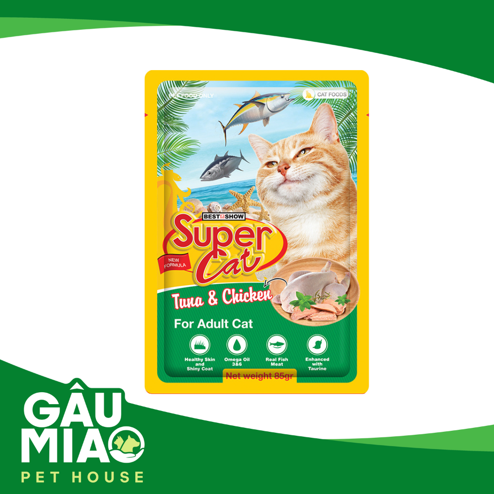 Super Cat - Pate cho mèo trưởng thành 85g