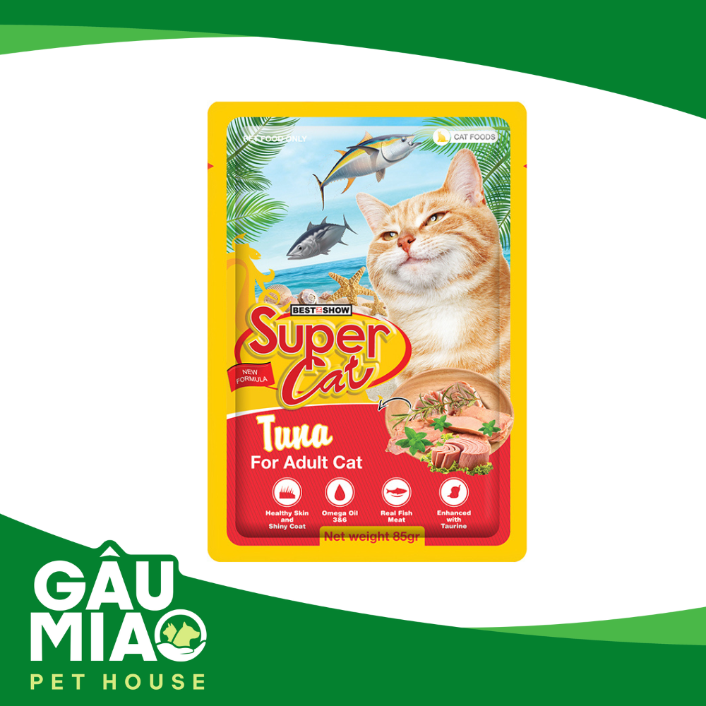 Super Cat - Pate cho mèo trưởng thành 85g