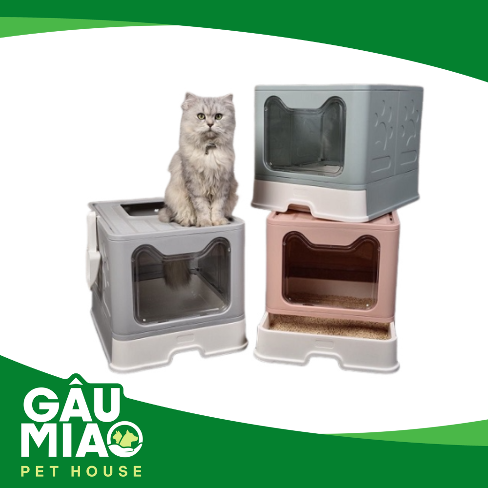 Nhà vệ sinh mèo hộp có thể gấp gọn