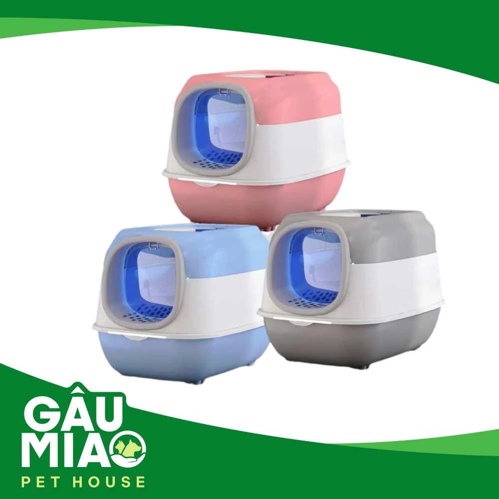 Nhà vệ sinh mèo 2 cửa