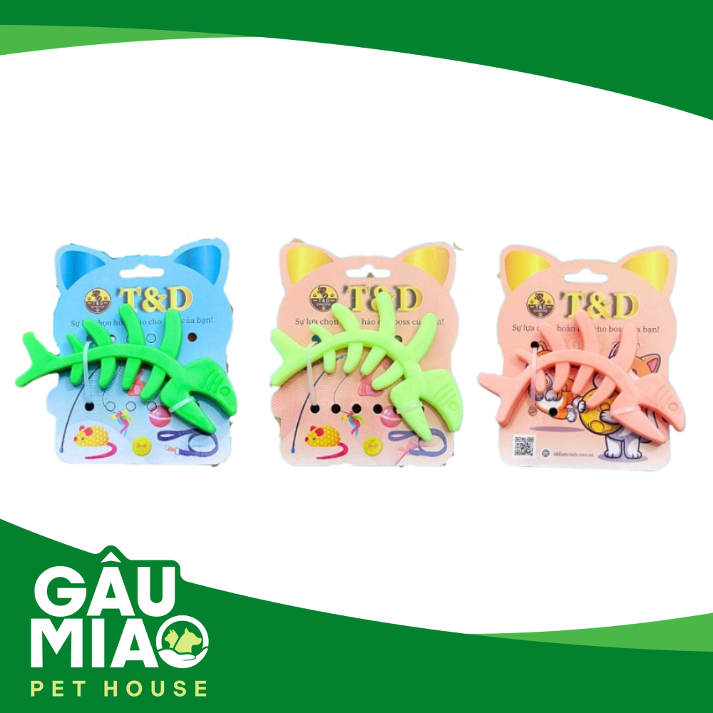 Đồ chơi xương cá cao su TD