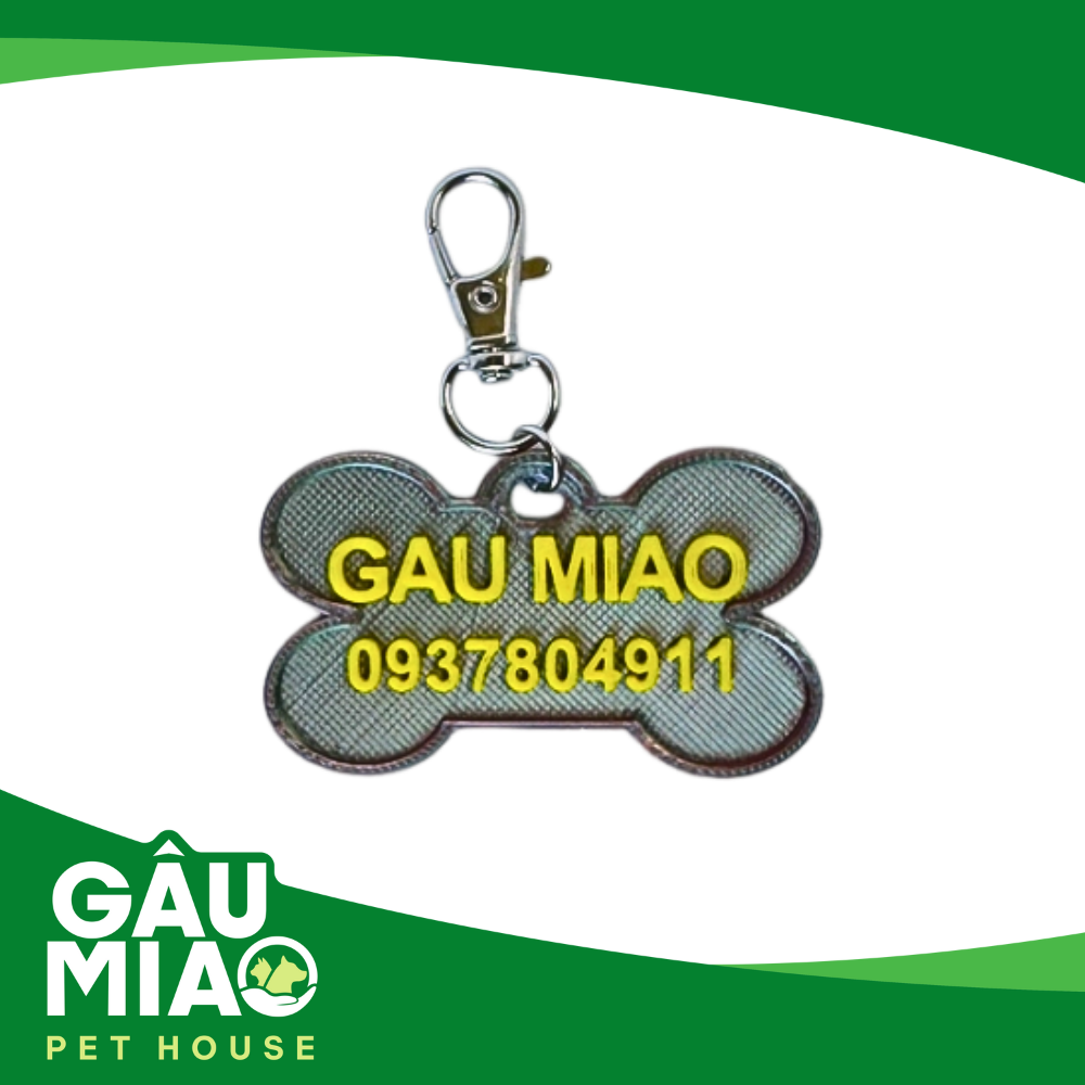 Bảng tên thú cưng hình xương theo yêu cầu