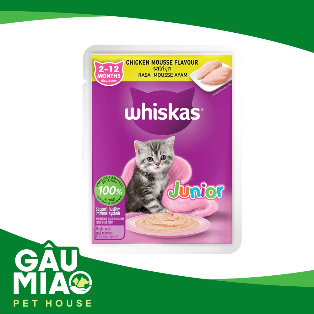 Whiskas Pate Junior-pate cho mèo con 80g