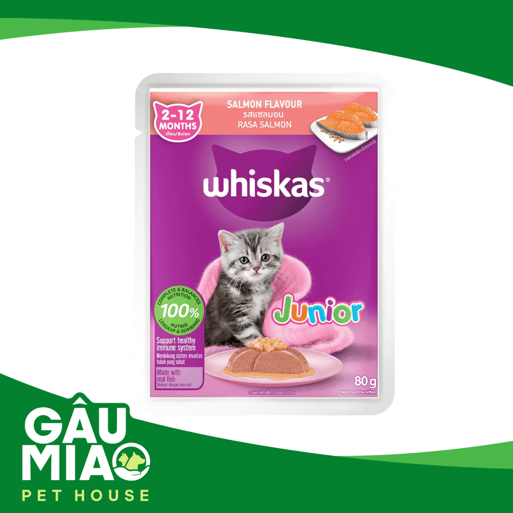 Whiskas Pate Junior-pate cho mèo con 80g