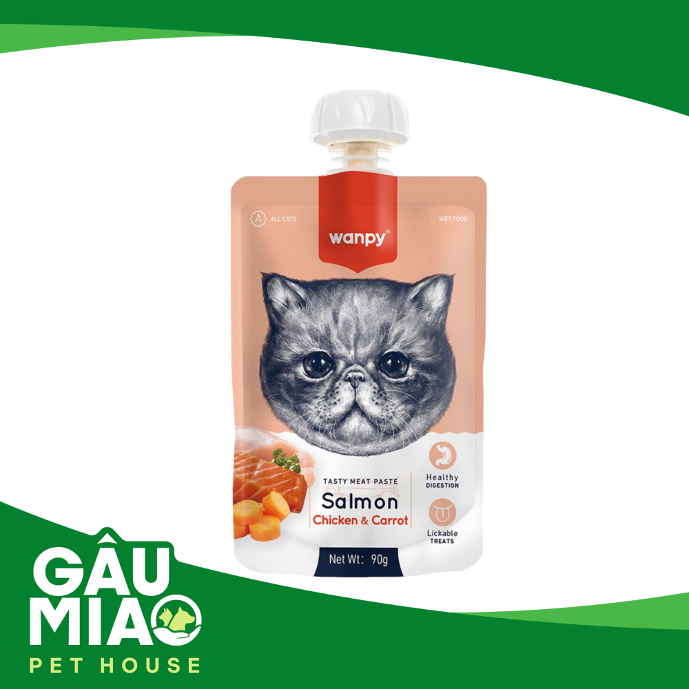 Súp thưởng Wanpy nắp vặn cho mèo 90g
