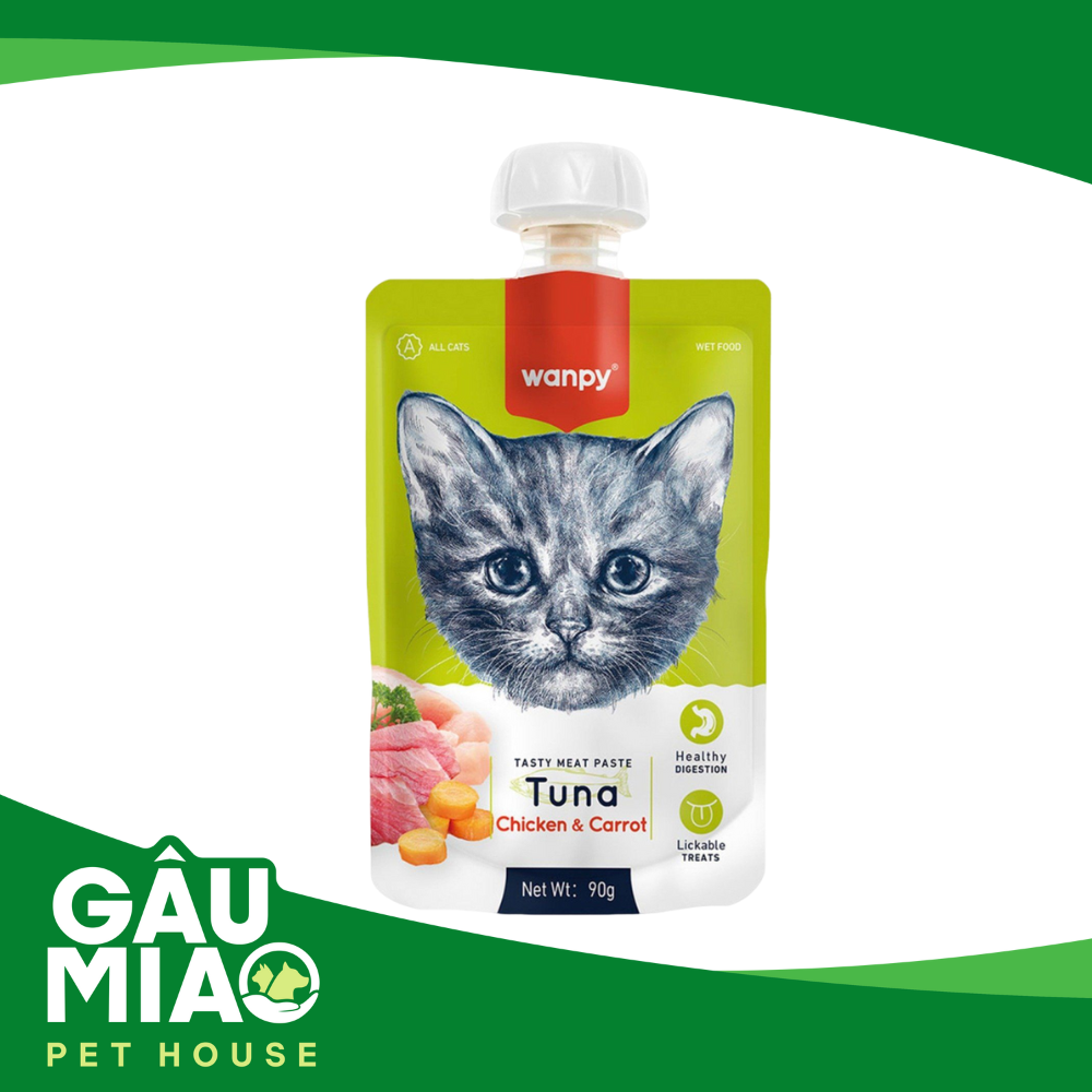 Súp thưởng Wanpy nắp vặn cho mèo 90g