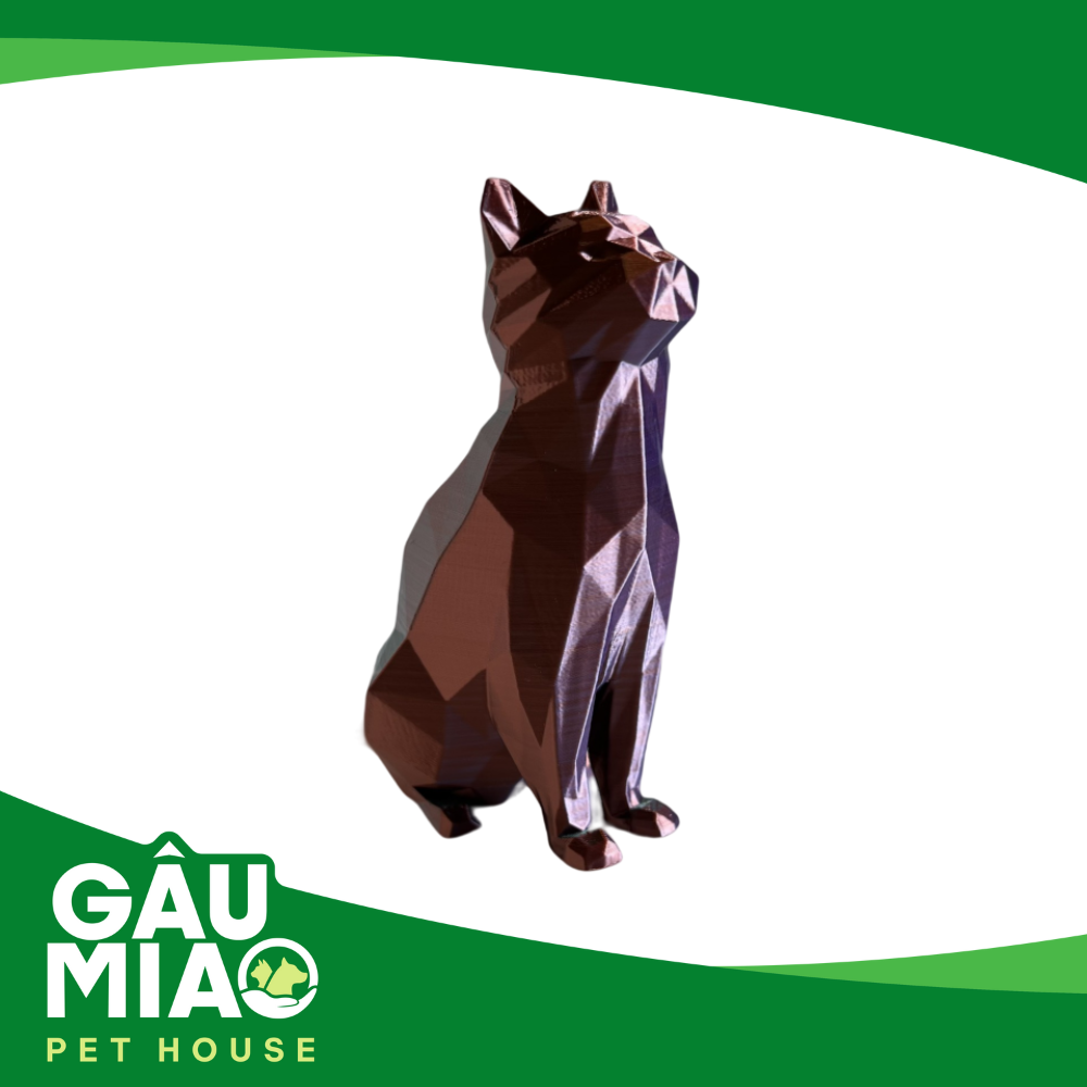 Tượng mèo low poly