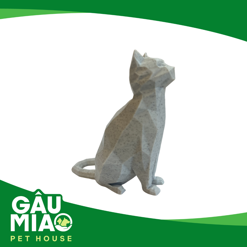 Tượng mèo low poly
