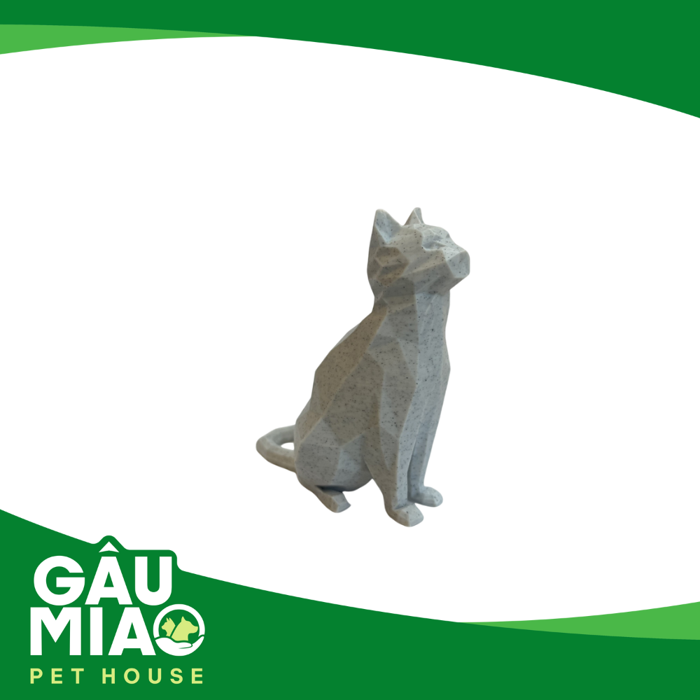 Tượng mèo low poly