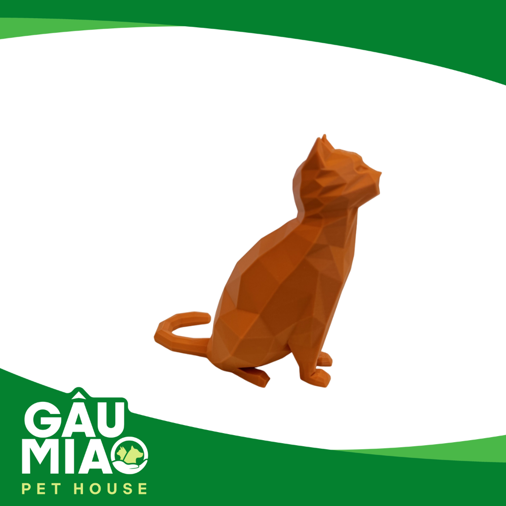 Tượng mèo low poly