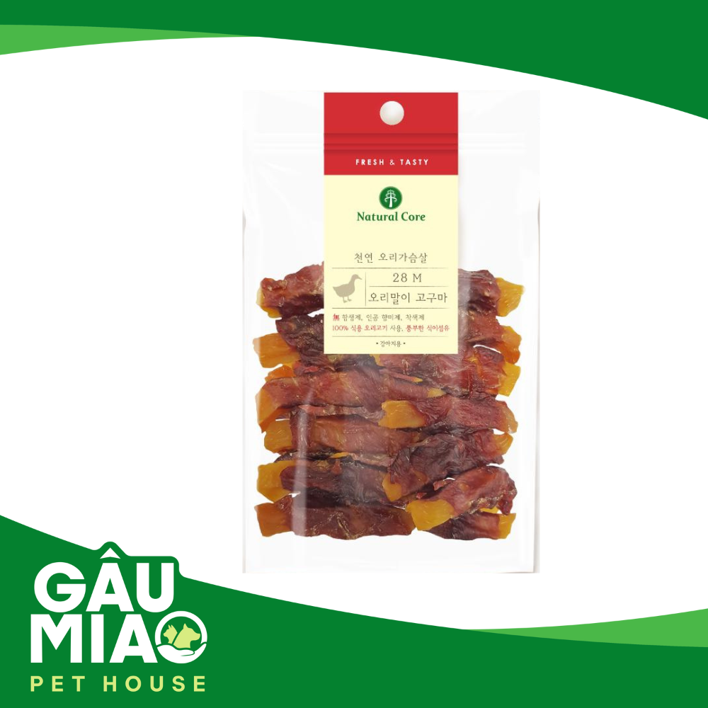 Natural Core - Thịt cuộn khoai lang 110g cho chó
