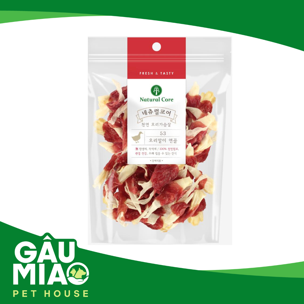 Natural Core - Thịt vịt cuộn sụn thỏ 120g cho chó