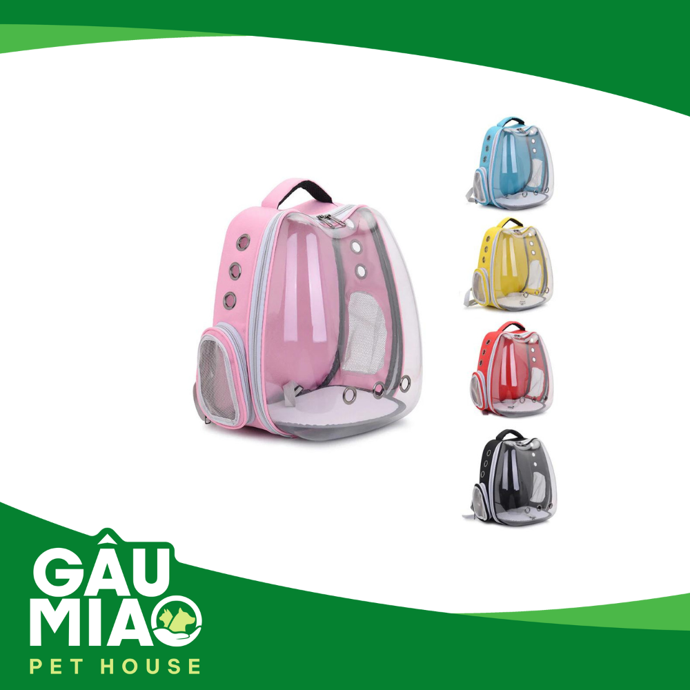 Balo trong suốt tai mèo trơn 2001VB 33*16*39cm