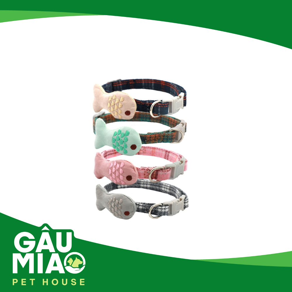 Vòng cổ con cá nhồi bông