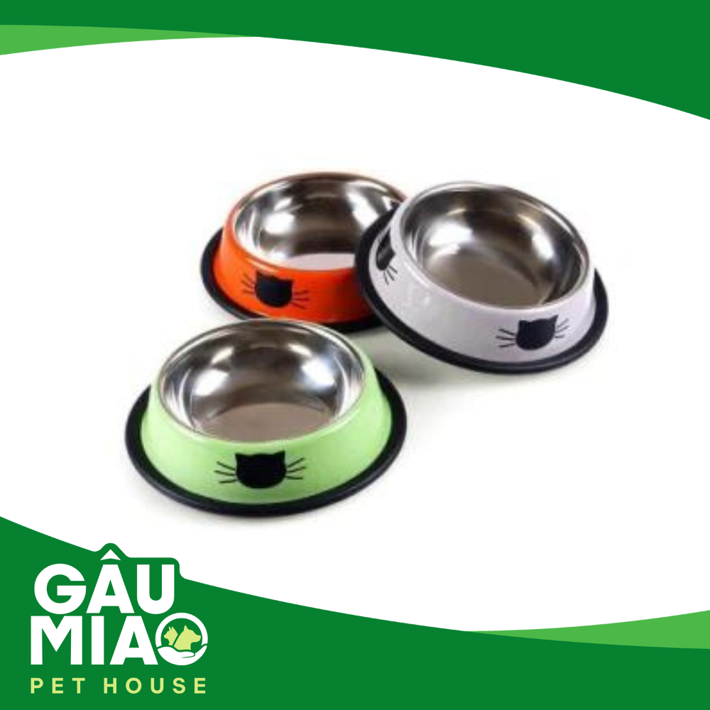 Chén inox hình mèo LWS-5301 15.2x12x3.5cm
