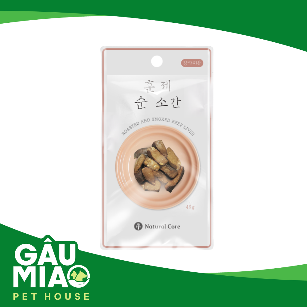 Natural Core Gan bò xông khói cho chó 45g