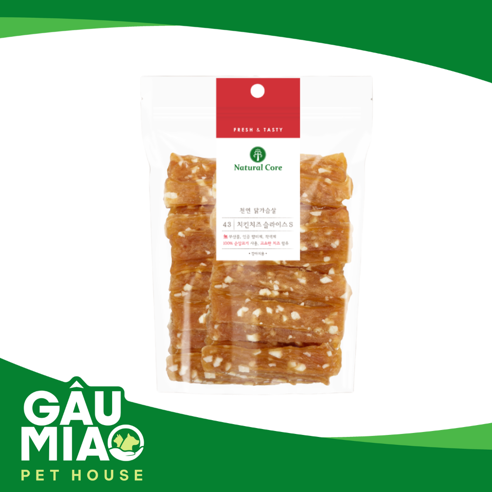 Natural Core Gà sấy phô mai cho chó 180g