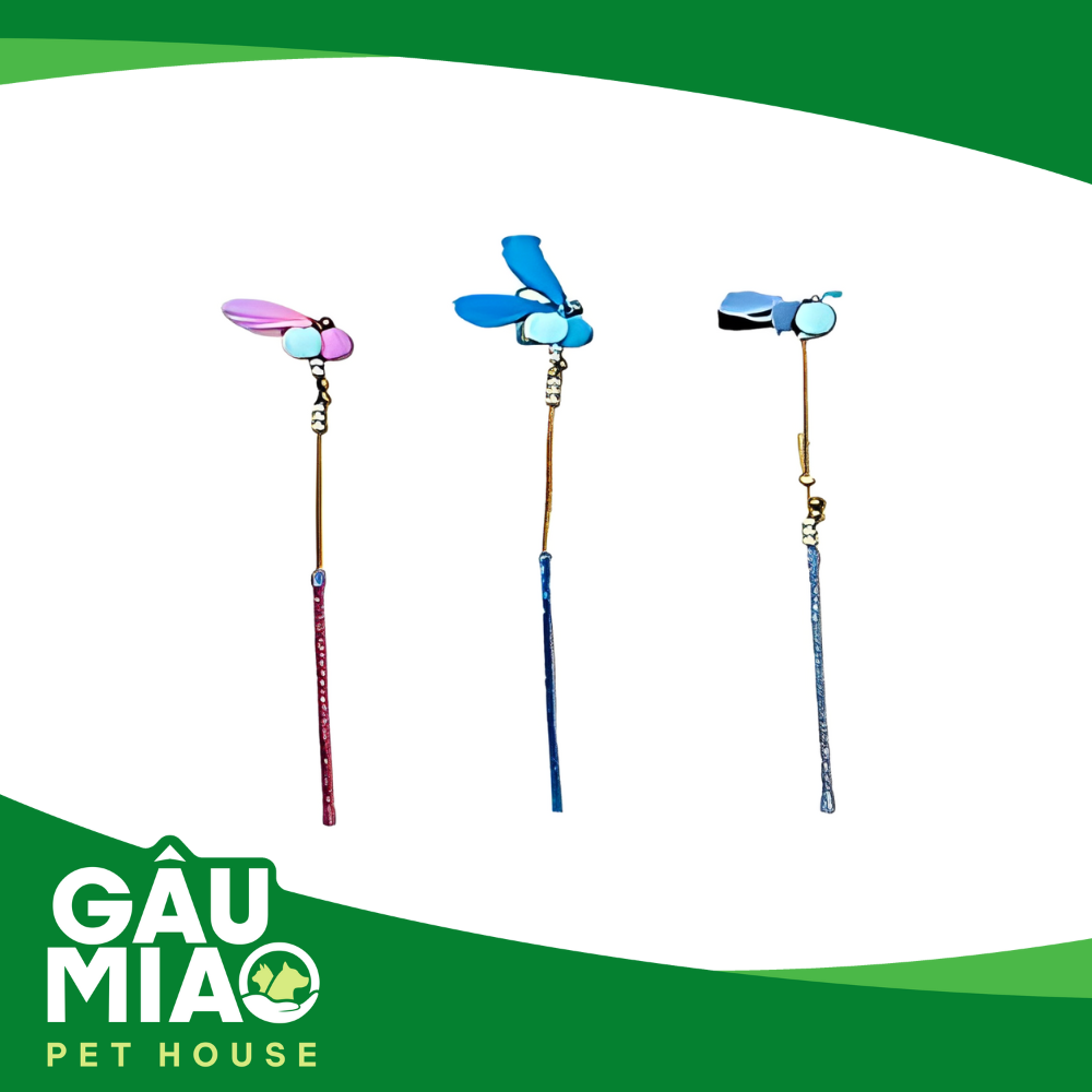 Cần câu cán nhựa cho mèo