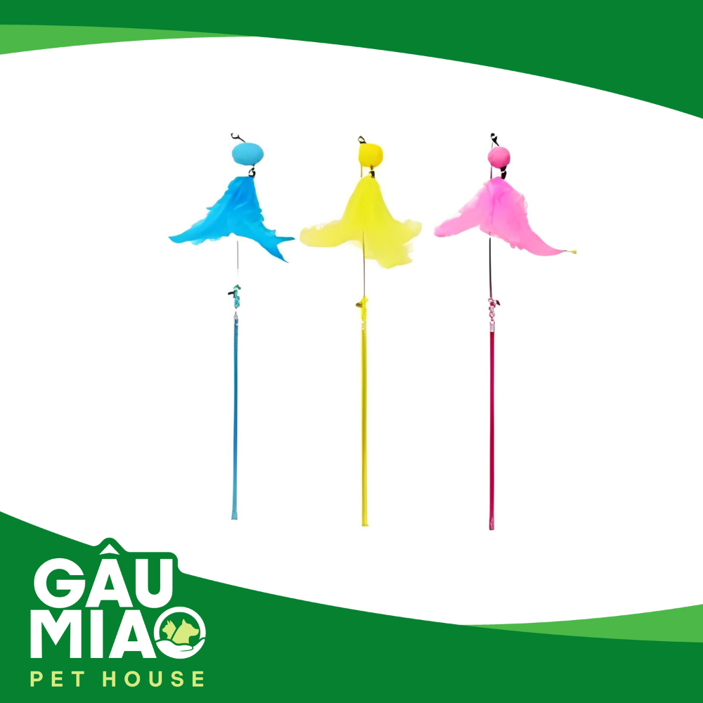 Cần câu cán nhựa cho mèo