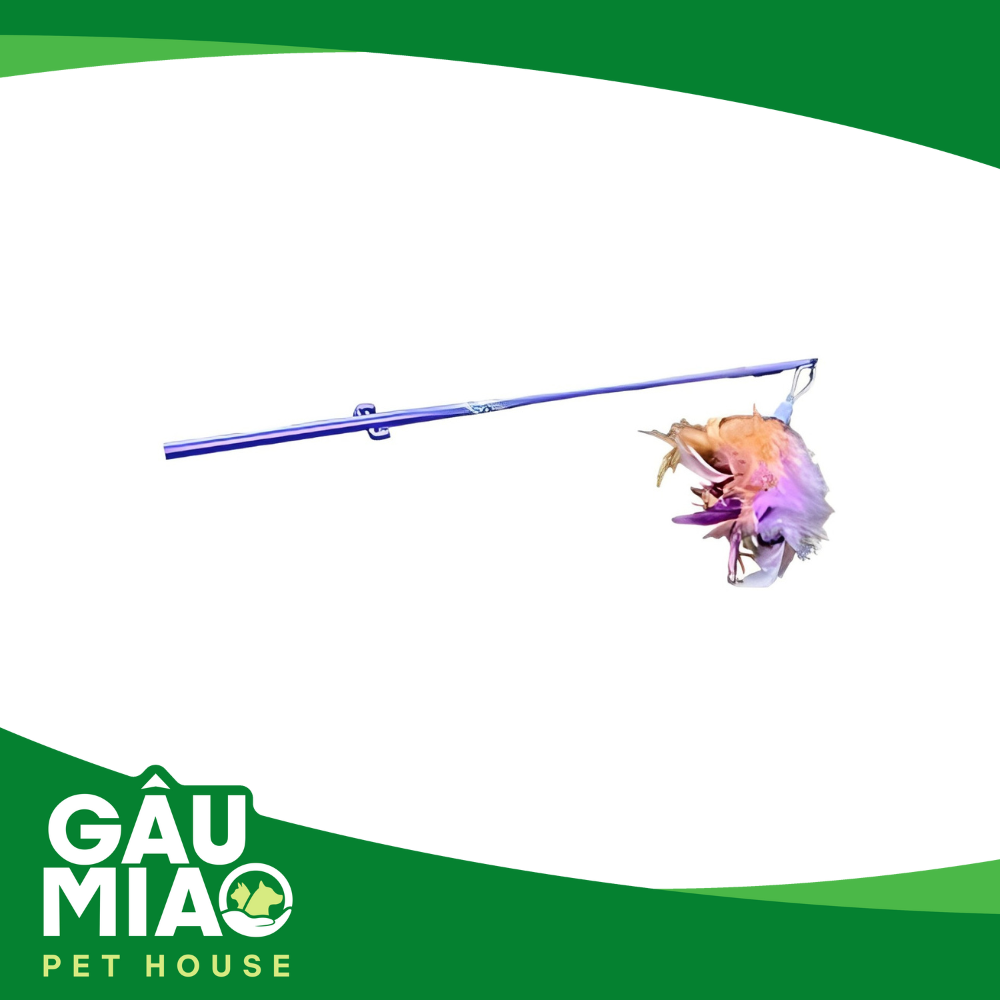 Cần câu cán nhựa cho mèo