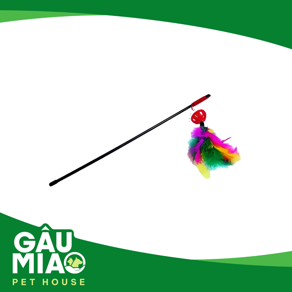 Cần câu cán nhựa cho mèo