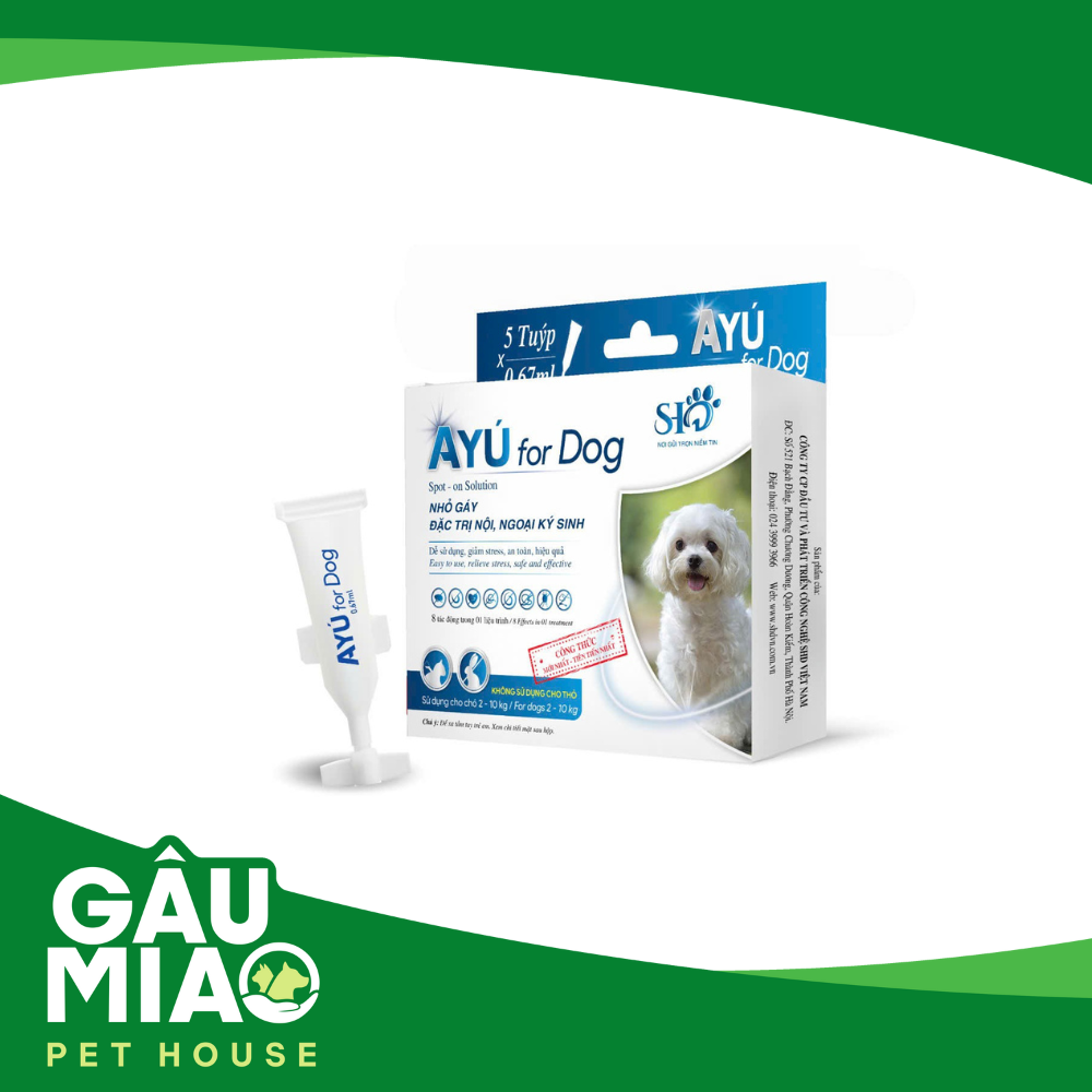 Ayú - Nhỏ gáy trị nội, ngoại ký sinh 2-10kg/1ống