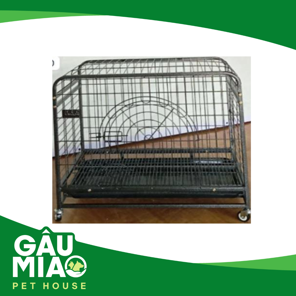 Chuồng sắt khung 76 cửa tròn 77.5*51.5*63cm
