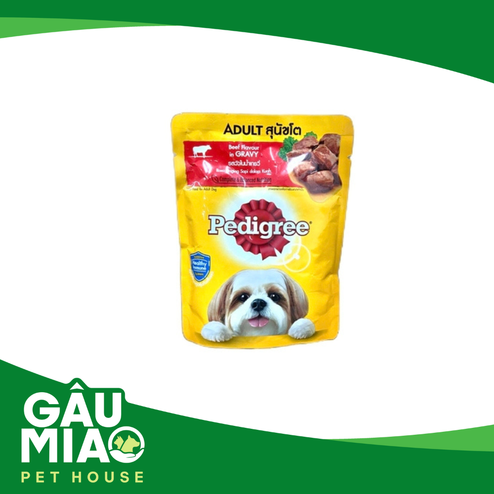 Pedigree Sốt cho chó lớn 80g - Bò nướng và rau