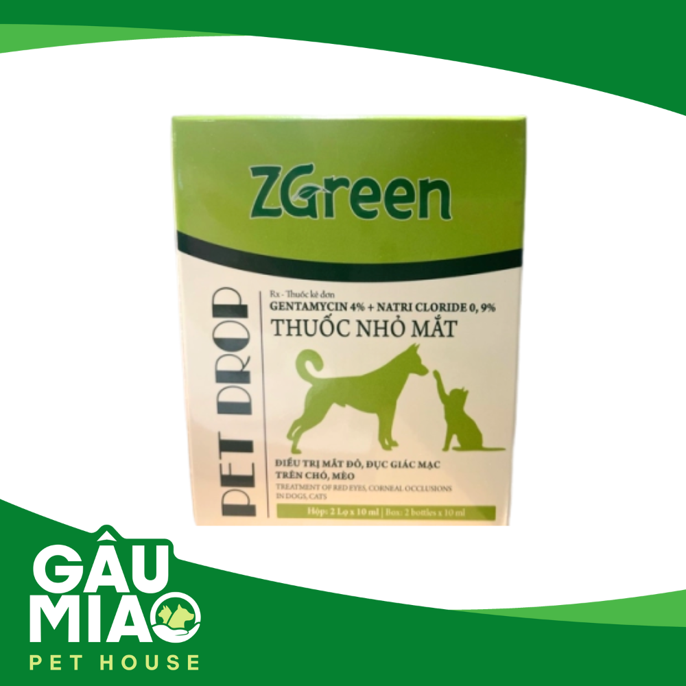 Pet Drop - Thuốc nhỏ mắt (hộp 2 lọ x 10ml)