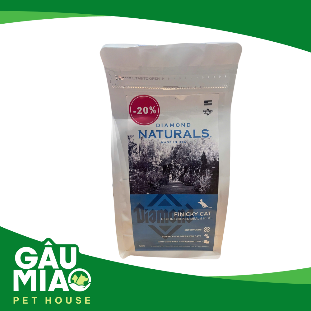 Diamond Natural Finiky Cat – Chicken & Rice - Thức ăn cho mèo mọi lứa tuổi