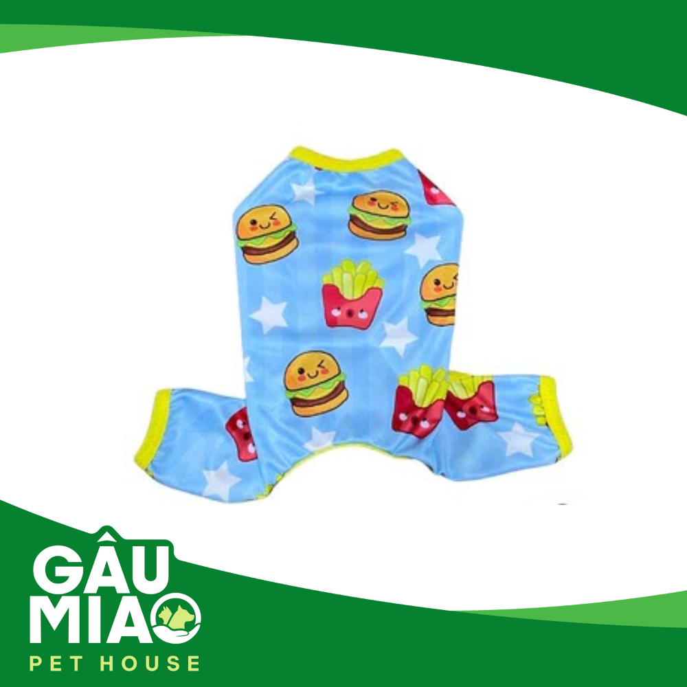 Áo liền quần hoạ tiết cho thú cưng