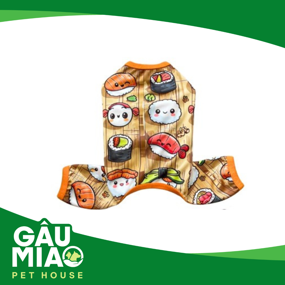 Áo liền quần hoạ tiết cho thú cưng
