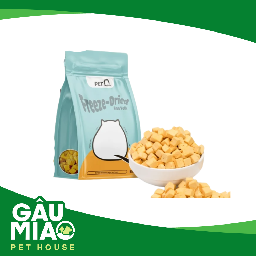Pet.Q Freeze - Dried - Lòng đỏ trứng gà sấy