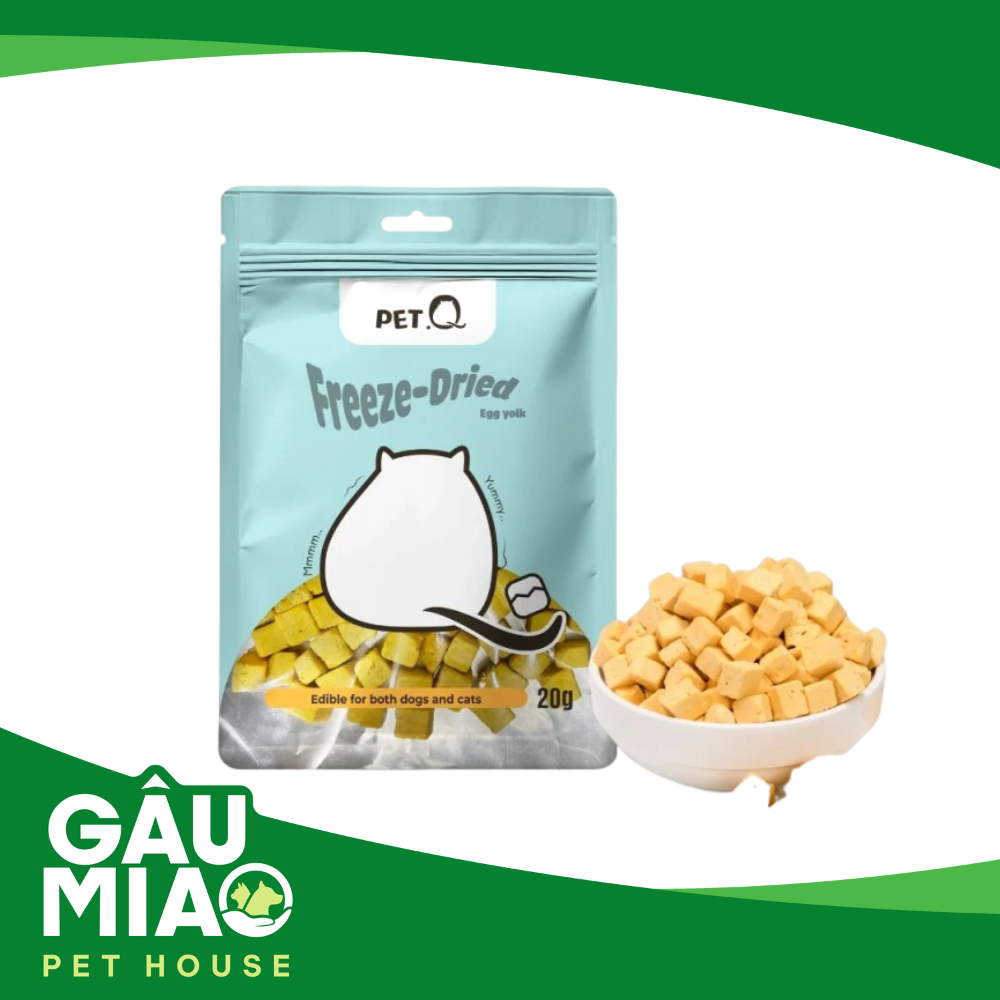 Pet.Q Freeze - Dried - Lòng đỏ trứng gà sấy