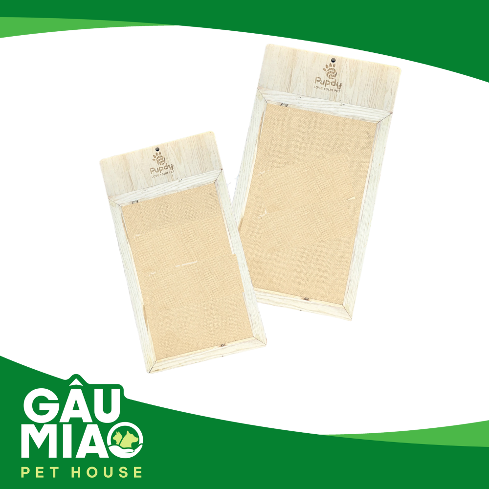 Bàn cào gỗ xoài vải bố cho mèo