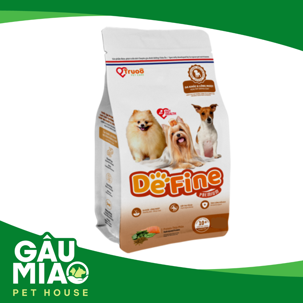 DeFine-thức ăn chó trưởng thành-Da khoẻ,mượt lông-500g