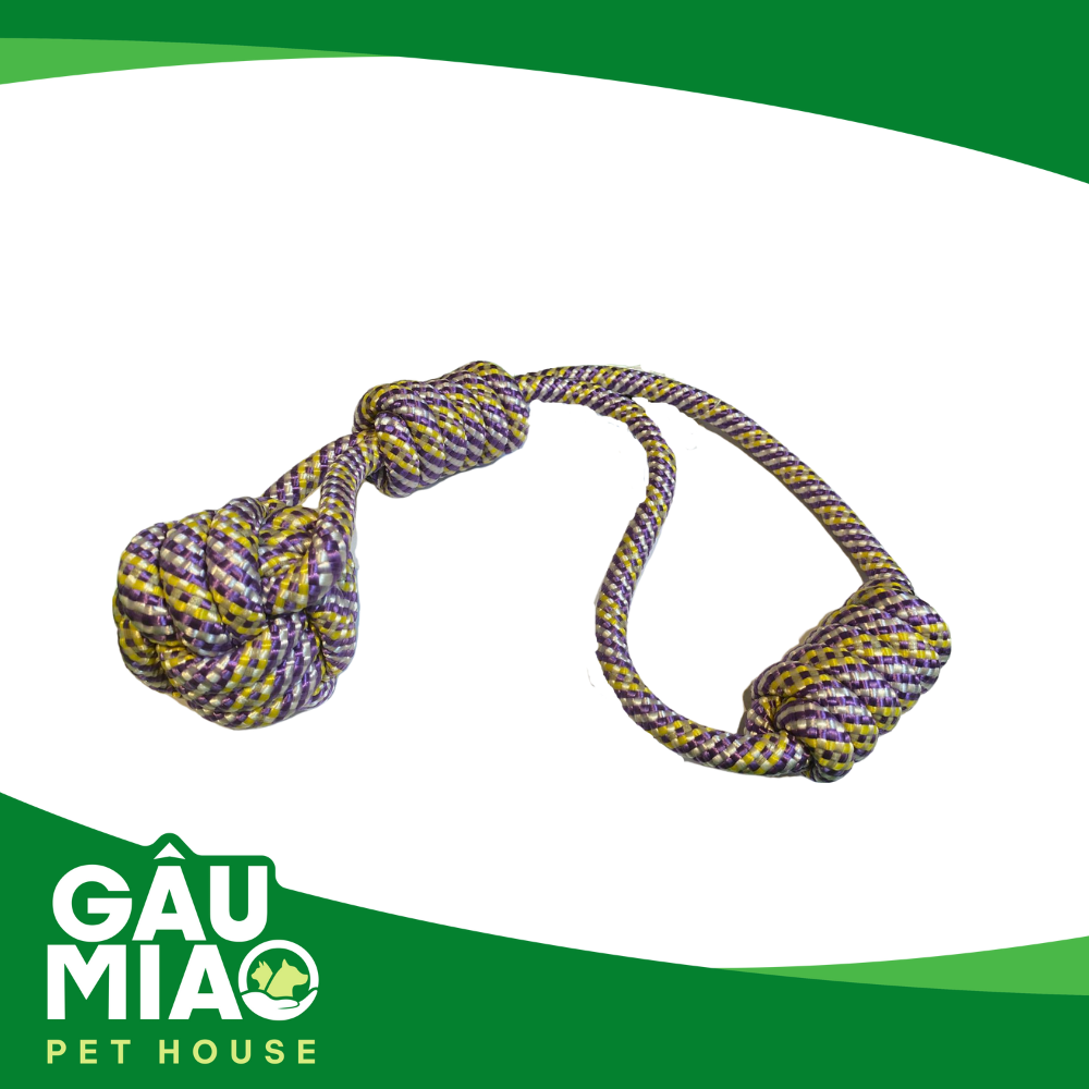 Đồ chơi dây thừng-Banh có tay cầm lớn