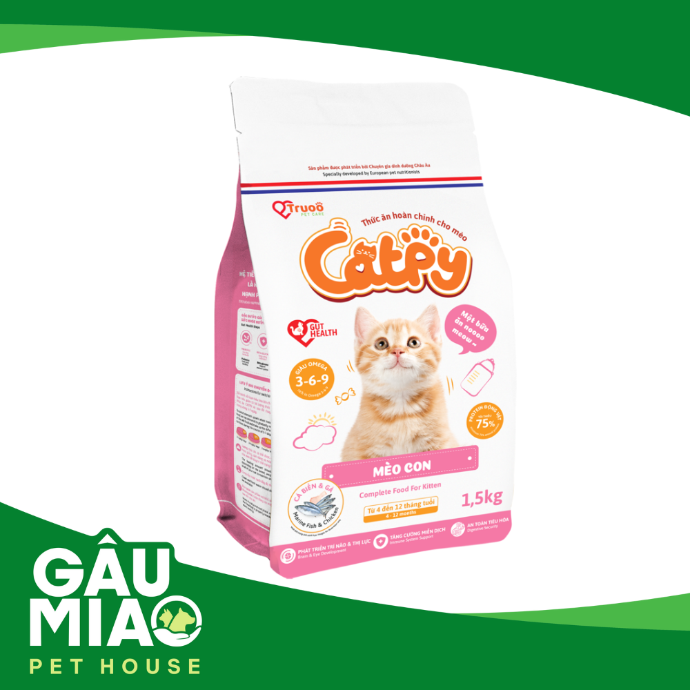 CATPY thức ăn cho mèo con-Cá biển&gà