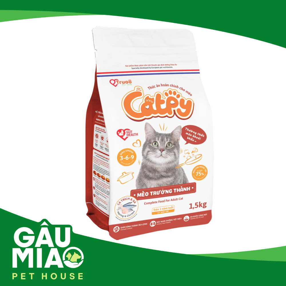 CATPY Thức ăn mèo trưởng thành Cá trích&Gà
